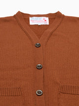 Merino Wool Button Vest Rust Brown by The English Difference | Couverture & The Garbstore