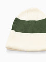 Stripe Beanie Green by The English Difference | Couverture & The Garbstore