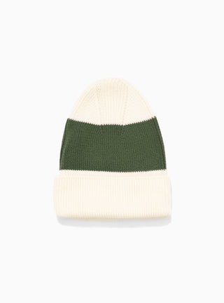 Stripe Beanie Green by The English Difference | Couverture & The Garbstore