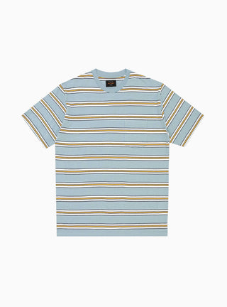 Stripe Pocket T-shirt Sax by Beams Plus | Couverture & The Garbstore