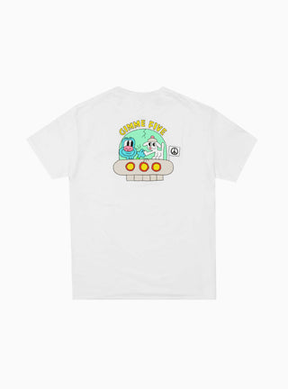 G5 x Tim Comix Spaceship Tee White by Gimme Five | Couverture & The Garbstore