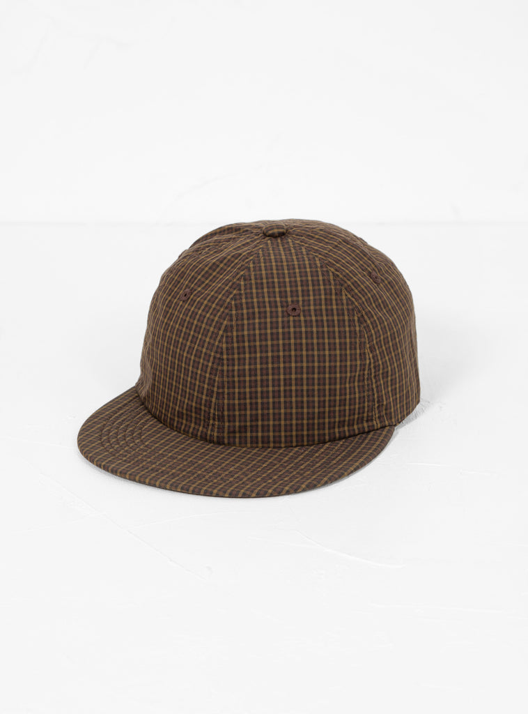 Pattern Light Cotton Baseball Cap Brown Check by Sublime | Couverture & The Garbstore