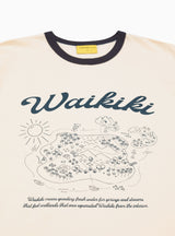 Waikiki T-shirt Beige & Blue by Conichiwa Bonjour | Couverture & The Garbstore