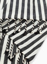Stripe Cotton and Linen Towel Black & White by Mizar & Alcor | Couverture & The Garbstore
