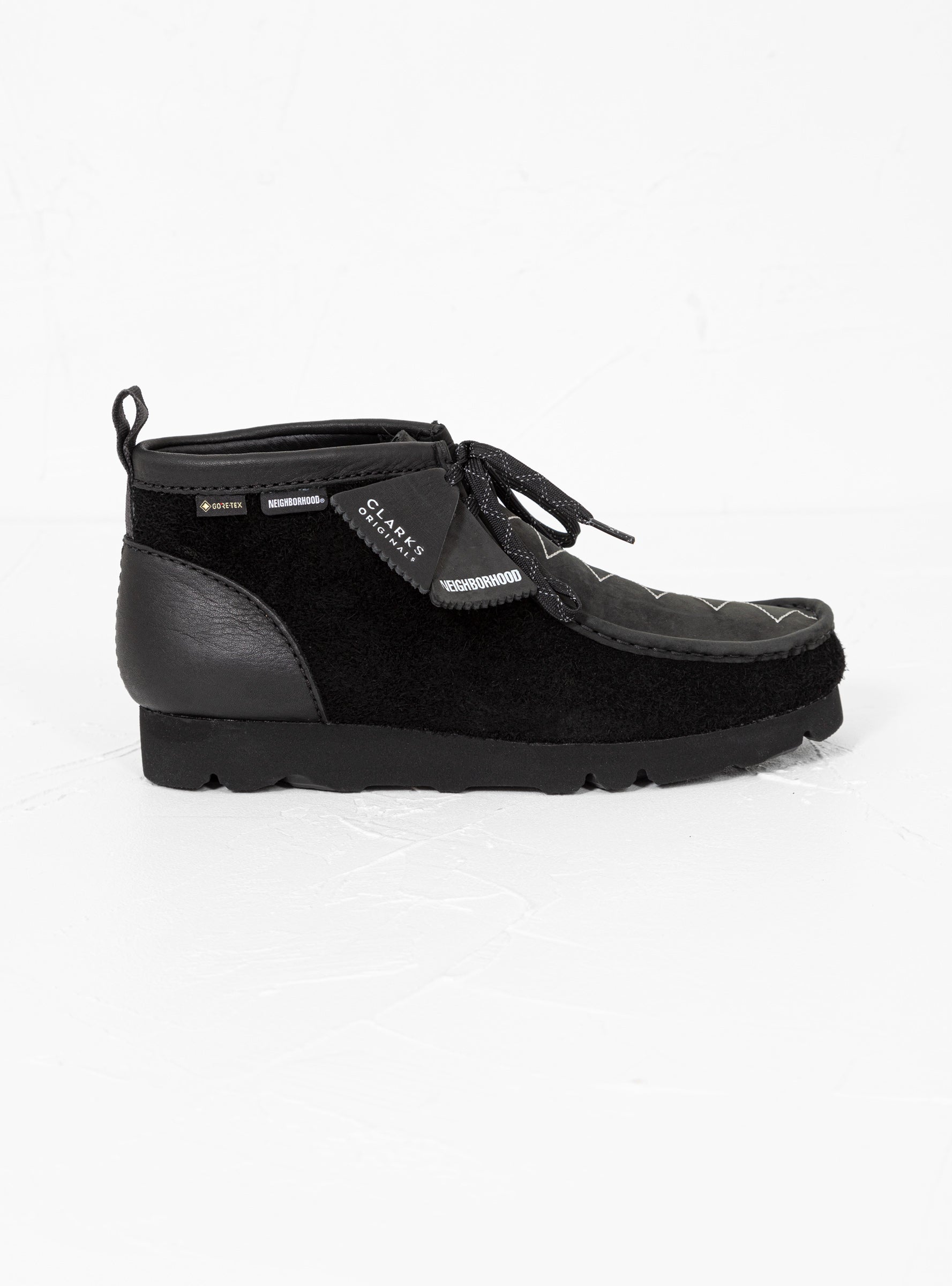 x NEIGHBORHOOD Wallabee Boot GTX Black Combi Suede by Clarks