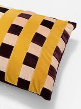 Carla Cushion Aubergine & Mustard by Christina Lundsteen | Couverture & The Garbstore