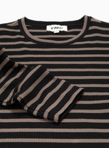 X Sweatshirt Black & Brown Stripe by YMC | Couverture & The Garbstore