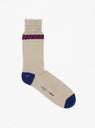 Checker Socks Beige, Red & Blue by YMC | Couverture & The Garbstore