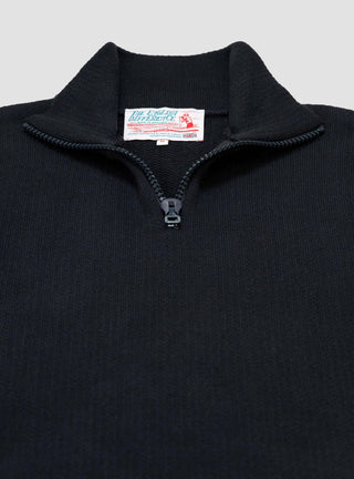 Half Zip-Up Pullover Navy by The English Difference | Couverture & The Garbstore
