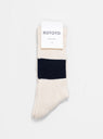 Classic Silk & Cotton Crew Socks Navy by ROTOTO | Couverture & The Garbstore