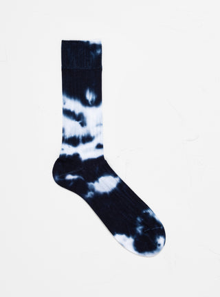 Tie Dye Formal Crew Socks Navy & White by ROTOTO | Couverture & The Garbstore