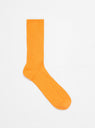 Recycled Cotton Ribbed Crew Socks Orange by ROTOTO | Couverture & The Garbstore