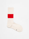 Classic Silk & Cotton Crew Socks Red by ROTOTO | Couverture & The Garbstore