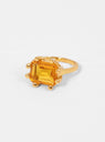 Square Claw Ring Citrine by Shyla | Couverture & The Garbstore