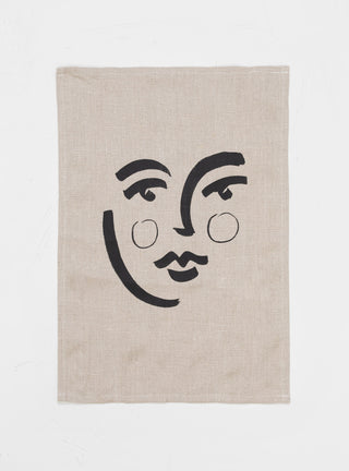 Linen Face Pattern Tea Towel by In August Company | Couverture & The Garbstore