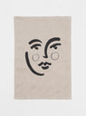Linen Face Pattern Tea Towel by In August Company | Couverture & The Garbstore