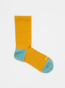 Hybrid Crew Merino Wool Socks Yellow & Light Blue by ROTOTO | Couverture & The Garbstore