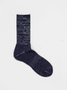 Washi Pile Crew Socks Navy by ROTOTO | Couverture & The Garbstore