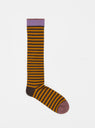 Rayures Terre d'Ombre Knee High Socks Ocre Stripe by Bonne Maison | Couverture & The Garbstore