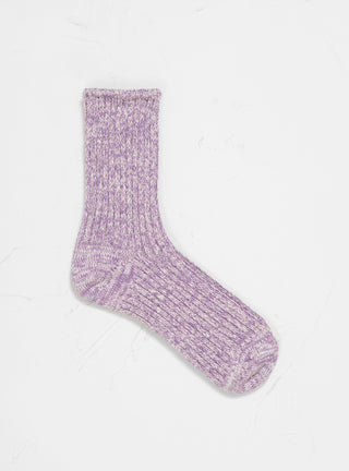 Low Gauge Pastel Rib Socks Purple by Mauna Kea | Couverture & The Garbstore