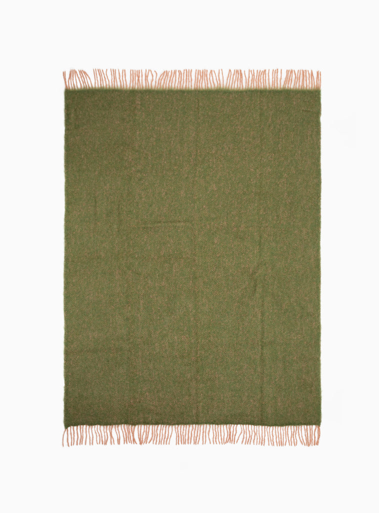 Revontuli Blanket Powder Olive & Pink by Lapuan Kankurit | Couverture & The Garbstore