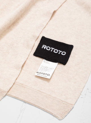 Cashmere Cotton Scarf Oat by ROTOTO by Couverture & The Garbstore