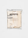 Organic Cotton Trio Socks 3 Pack Ecru by ROTOTO by Couverture & The Garbstore