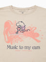 Sweet Sounds Tee Sand by PLAYDUDE by Couverture & The Garbstore