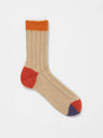 Wool 4 Colour Socks Orange by Mauna Kea | Couverture & The Garbstore