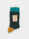 Wool 4 Colour Socks Green by Mauna Kea | Couverture & The Garbstore