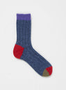 Wool 4 Colour Socks Purple by Mauna Kea | Couverture & The Garbstore
