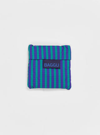 Baby Baggu Bag Cobalt & Jade Green Stripe by Baggu | Couverture & The Garbstore