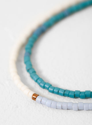 Miyuki Beads Necklace Short Capri, Lavender & Ecru by Helena Rohner | Couverture & The Garbstore