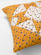 Leinikki Patchwork Cushion Mustard by Projektityyny | Couverture & The Garbstore