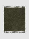 Amass Long Pile Rug Olive by ferm LIVING | Couverture & The Garbstore