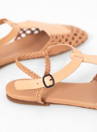 Reixa Leather T-Bar Sandal Natural by Hereu by Couverture & The Garbstore