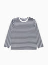 COOLMAX Long Sleeve T-shirt Navy & White Stripe by nanamica | Couverture & The Garbstore