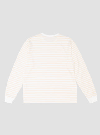 Coolmax Stripe Long Sleeve Tee Ecru & White by nanamica | Couverture & The Garbstore