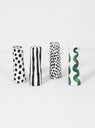 Spots I Stem Vase Black & White by Rhea Kalo | Couverture & The Garbstore