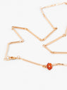 Links Necklace With Tiny Stone Flower Cornelian by Helena Rohner | Couverture & The Garbstore