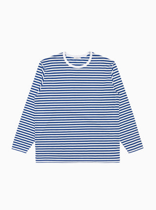 COOLMAX Stripe Long Sleeve Tee Royal Blue by nanamica | Couverture & The Garbstore