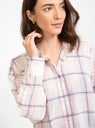 Greta Handwoven Check Pattern Shirt Pink by Mii Collection | Couverture & The Garbstore