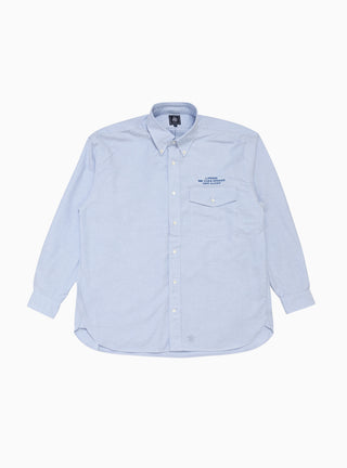 Oxford B.D. Solid Baggy Fit Shirt Embroidered Sax Blue by J. Press by Couverture & The Garbstore