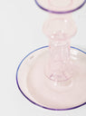 Flare Medium Glass Candle Holder Pink & Blue by Hay | Couverture & The Garbstore