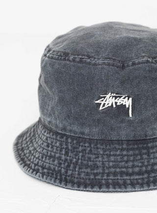 Washed Stock Bucket Hat Charcoal by Stüssy | Couverture & The Garbstore