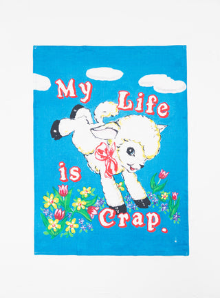 Magda Archer Life Is Crap Tea Towel Multi by Third Drawer Down by Couverture & The Garbstore