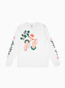 Hand Long Sleeve Rugby Tee White by Reception | Couverture & The Garbstore