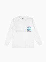 Raes Long Sleeve Tee White by Reception | Couverture & The Garbstore