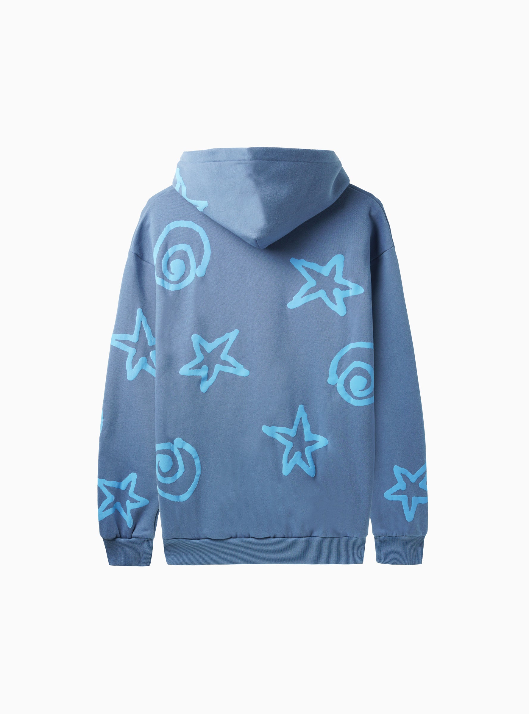 All Over Shapes Hoodie Denim Blue by Lo-Fi