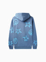 All Over Shapes Hoodie Denim Blue by Lo-Fi | Couverture & The Garbstore